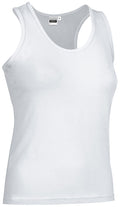 AMANDA | Camiseta Manga Cava Feminina Algodão com Elastano | Personalizável | Várias Cores
