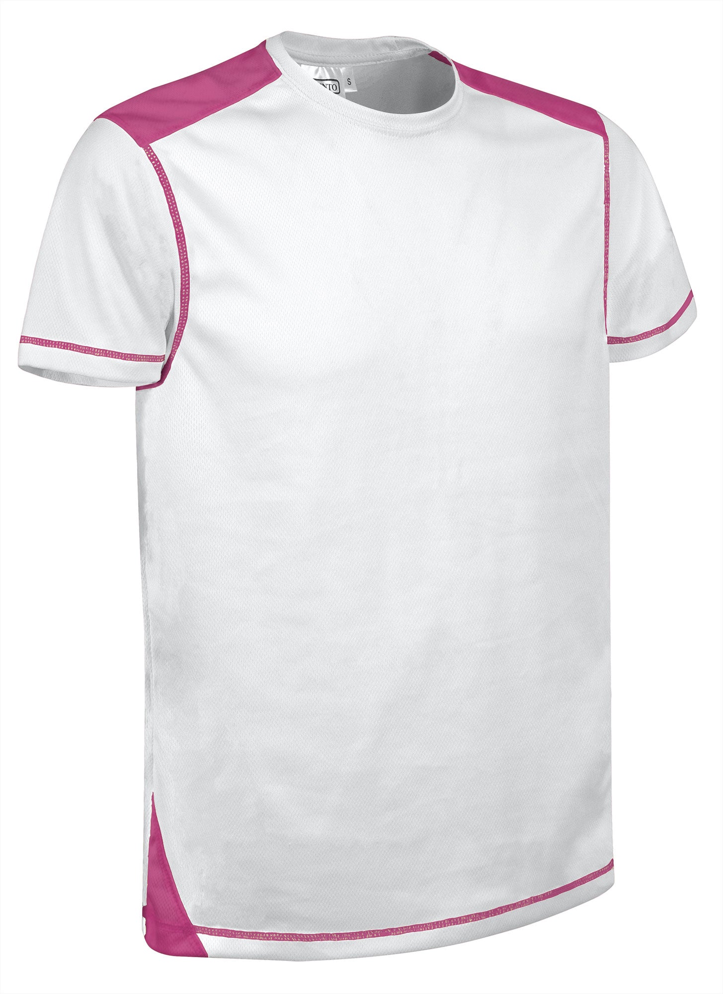 BRICKPLUS | T-Shirt Técnica Bicolor Detalhes Contrastantes 100% Poliéster | Personalizável | Várias Cores