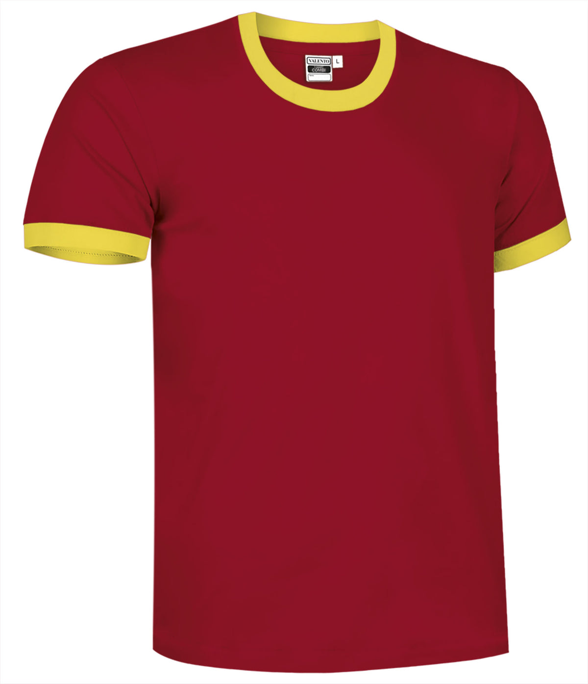 COMBI | T-Shirt Unisexo Bicolor Gola e Punhos Canalé 100% Algodão | Personalizável | Várias Cores