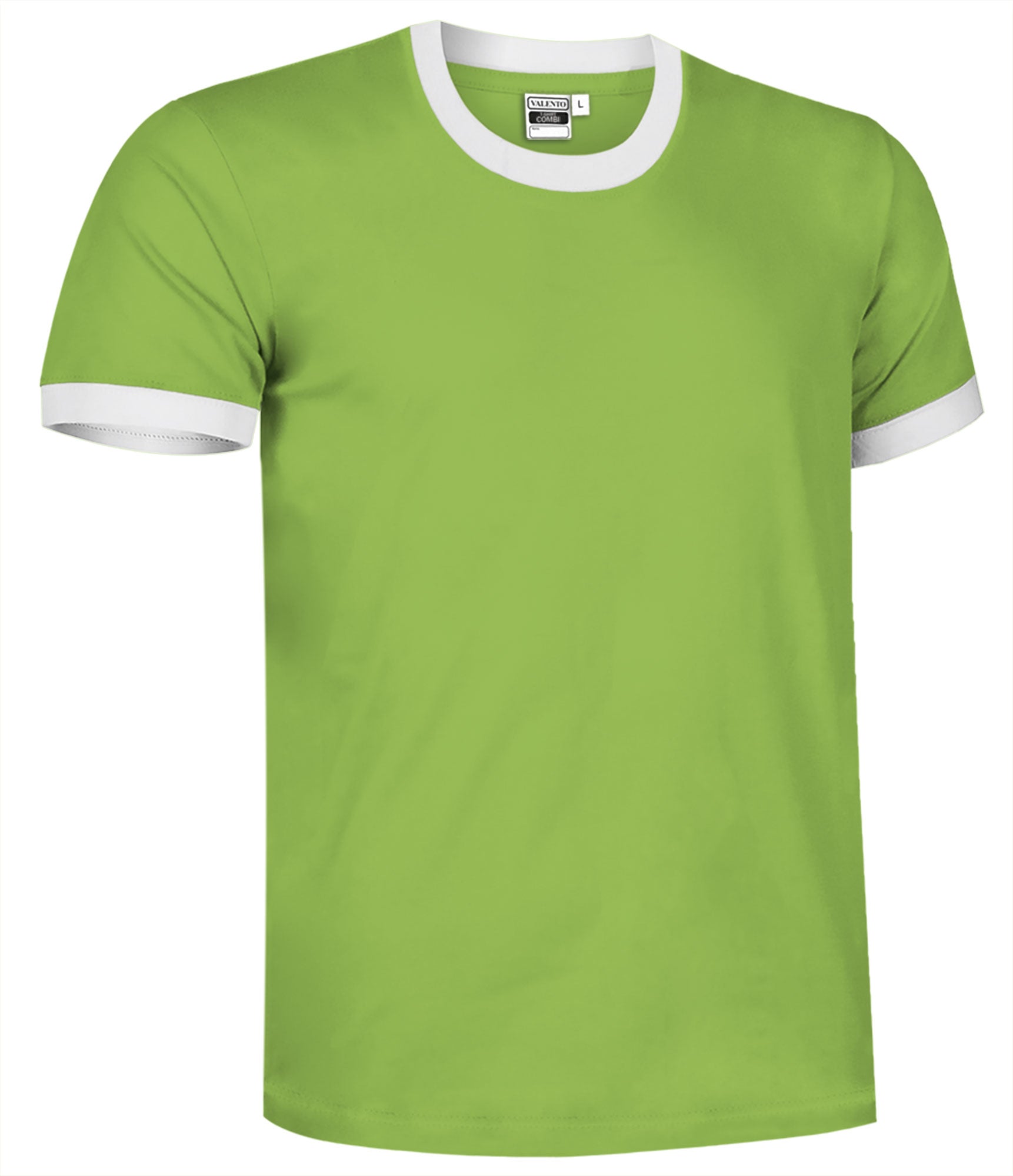 COMBI | T-Shirt Unisexo Bicolor Gola e Punhos Canalé 100% Algodão | Personalizável | Várias Cores