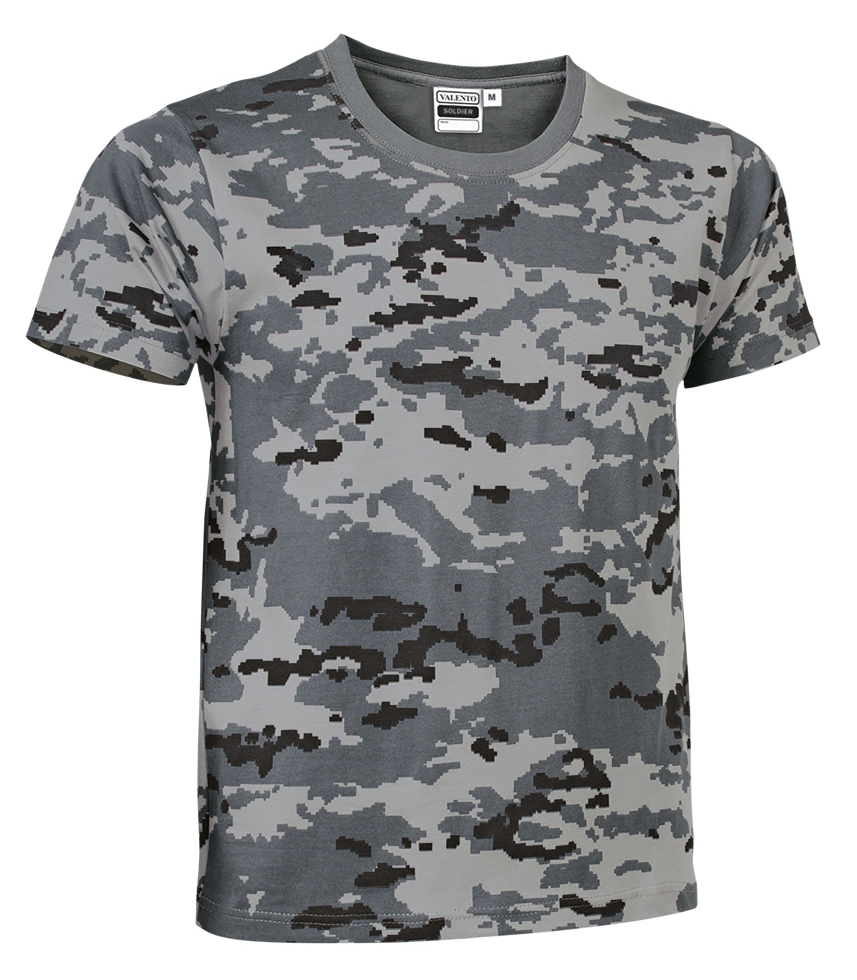 SOLDIER | T-Shirt Unisexo Camuflagem Pixelada 100% Algodão | Personalizável