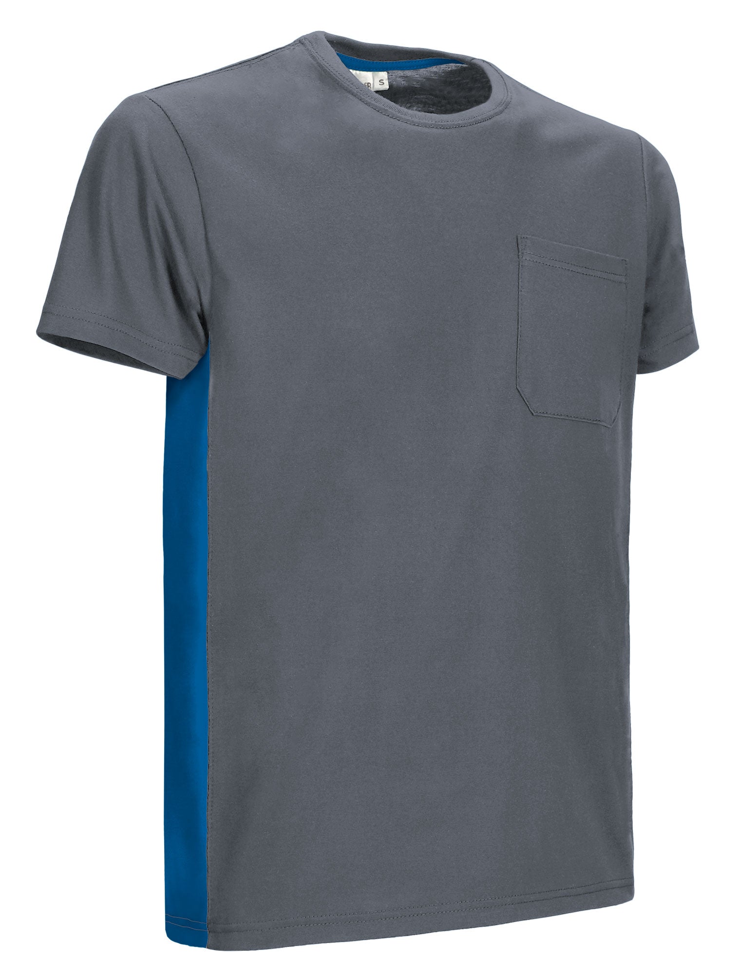 THUNDER | T-Shirt Unisexo de Trabalho Bicolor com Bolso 100% Algodão | Personalizável | Várias Cores