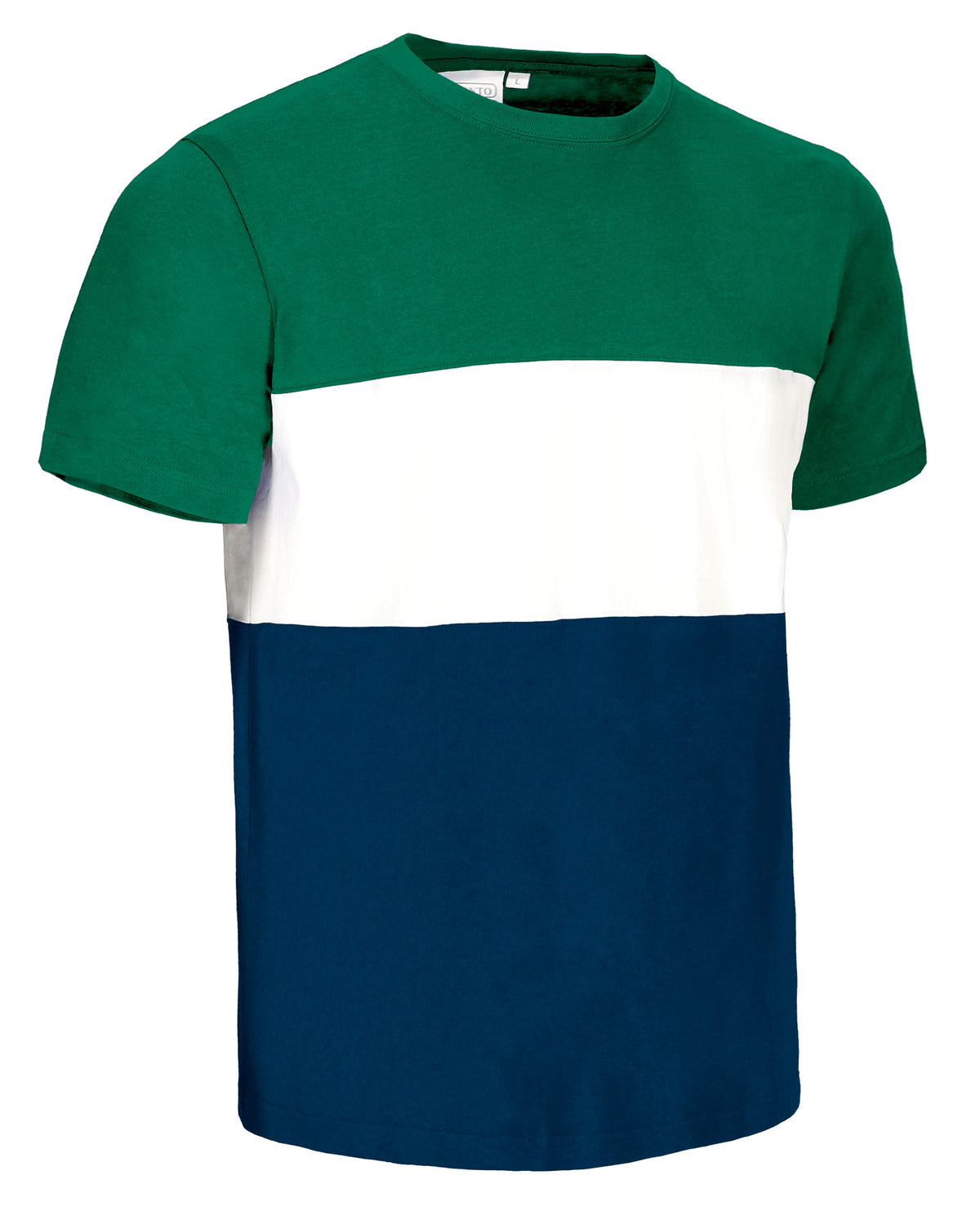 VARSITY | T-Shirt Unisexo Tricolor 100% Algodão | Personalizável | Várias Cores