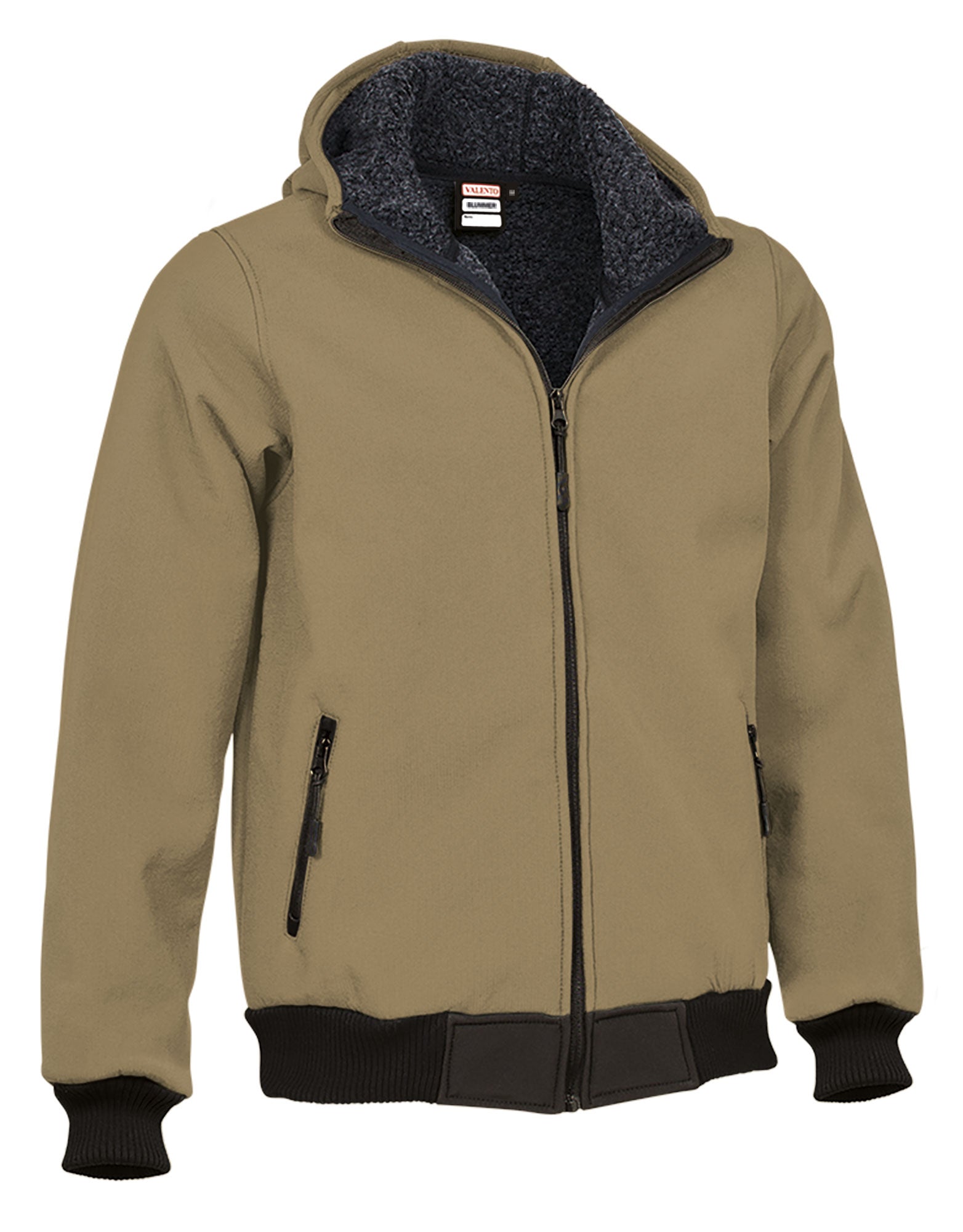 BLUMMER | Casaco Softshell Extra-Grosso com Capuz Rip-Stop e Polar Interior | Personalizável | Várias Cores
