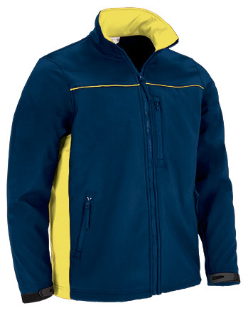 THUNDER | Casaco Softshell Bicolor Coleção THUNDER com 3 Bolsos e Polar Interior | Personalizável | Várias Cores