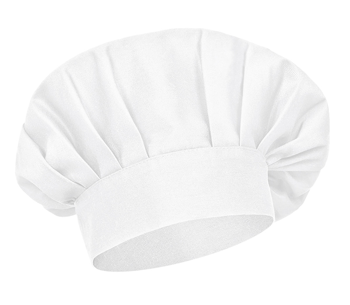 COULANT | Gorro de Chef Estilo Francês Plissado com Velcro 65% Poliéster 35% Algodão | Personalizável | Várias Cores