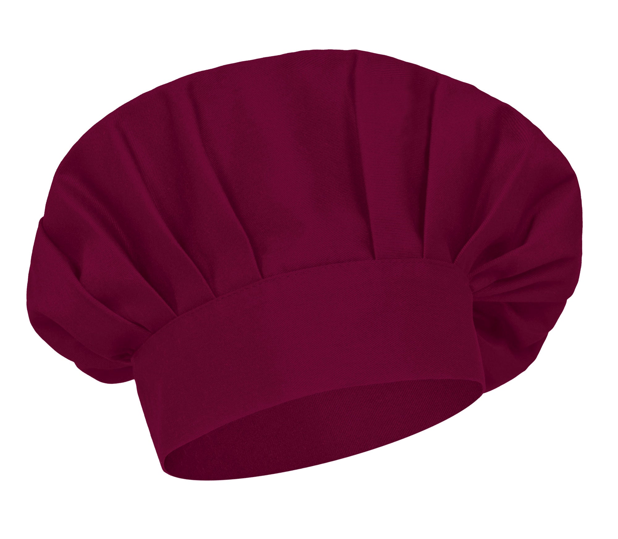 COULANT | Gorro de Chef Estilo Francês Plissado com Velcro 65% Poliéster 35% Algodão | Personalizável | Várias Cores