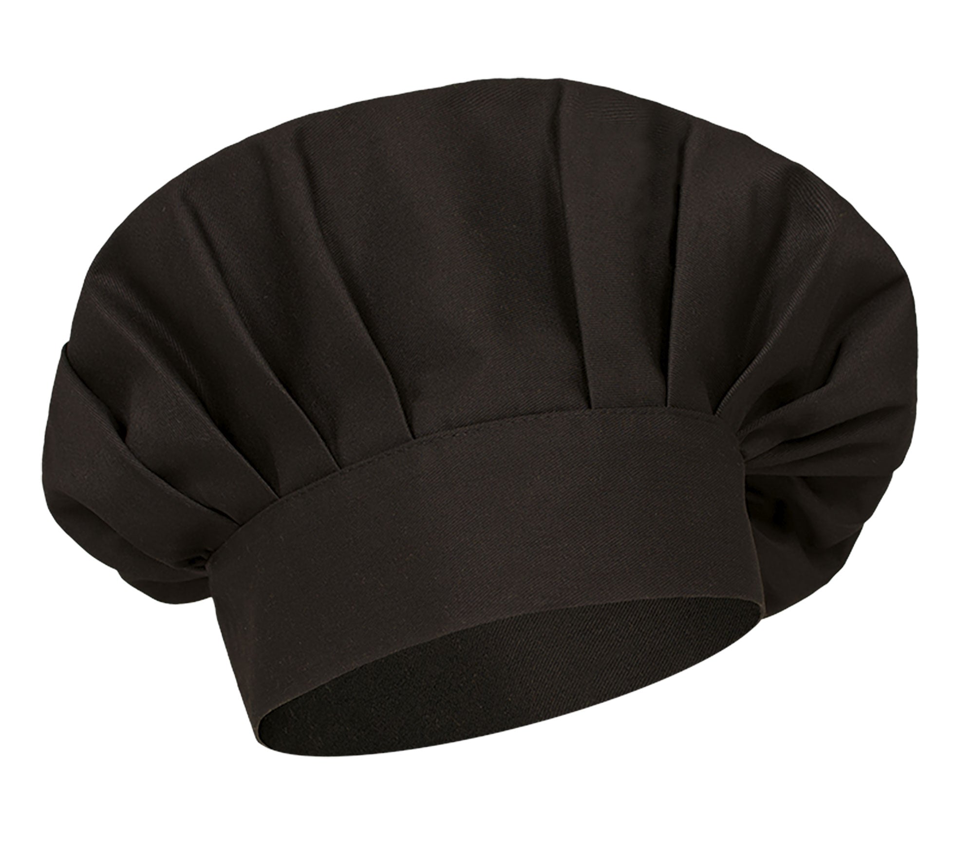 COULANT | Gorro de Chef Estilo Francês Plissado com Velcro 65% Poliéster 35% Algodão | Personalizável | Várias Cores