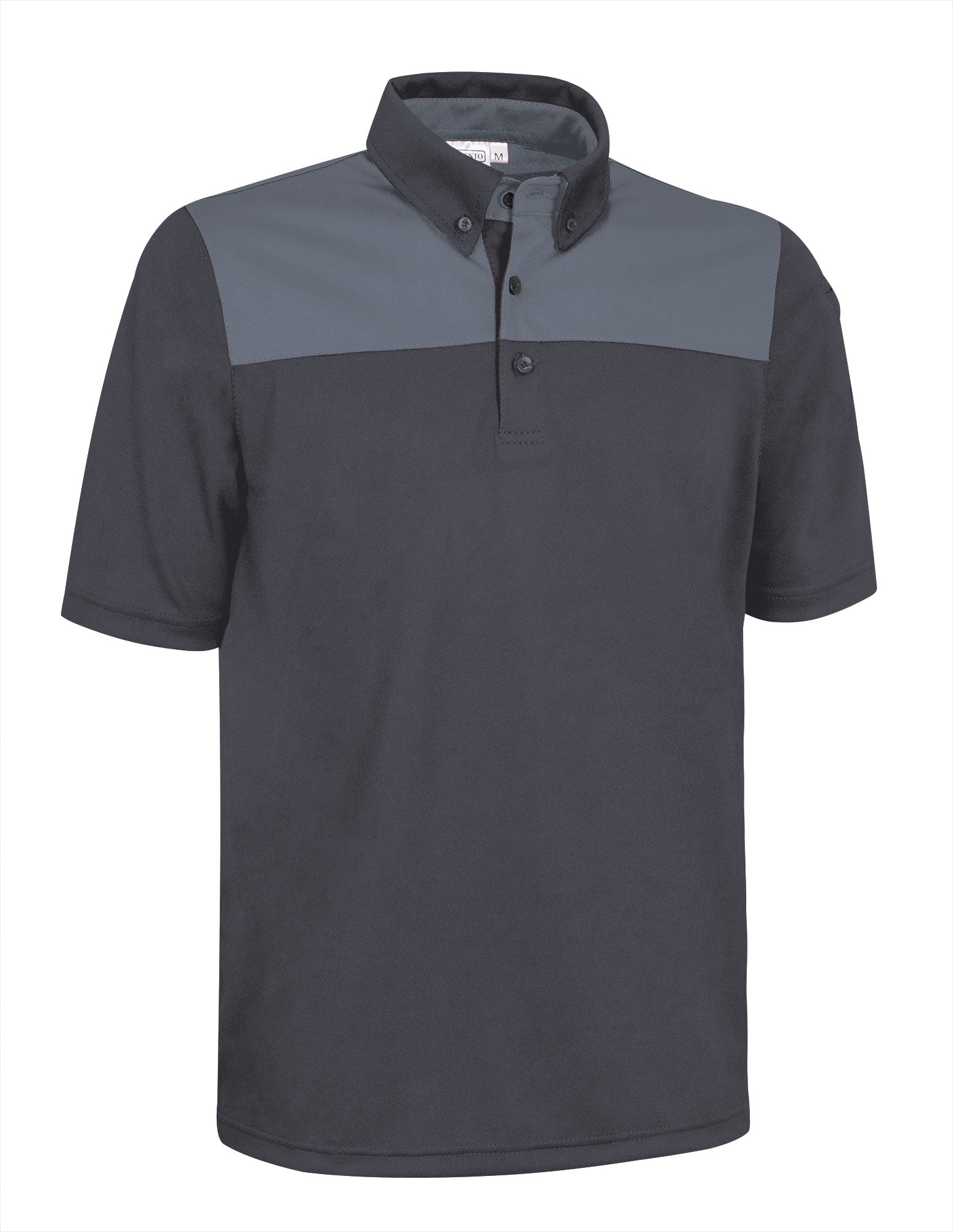 HURRICANE | Polo Desportivo Bicolor Antibacteriano Gola Camisa com Bolso para Canetas 100% Poliéster | Personalizável | Várias Cores