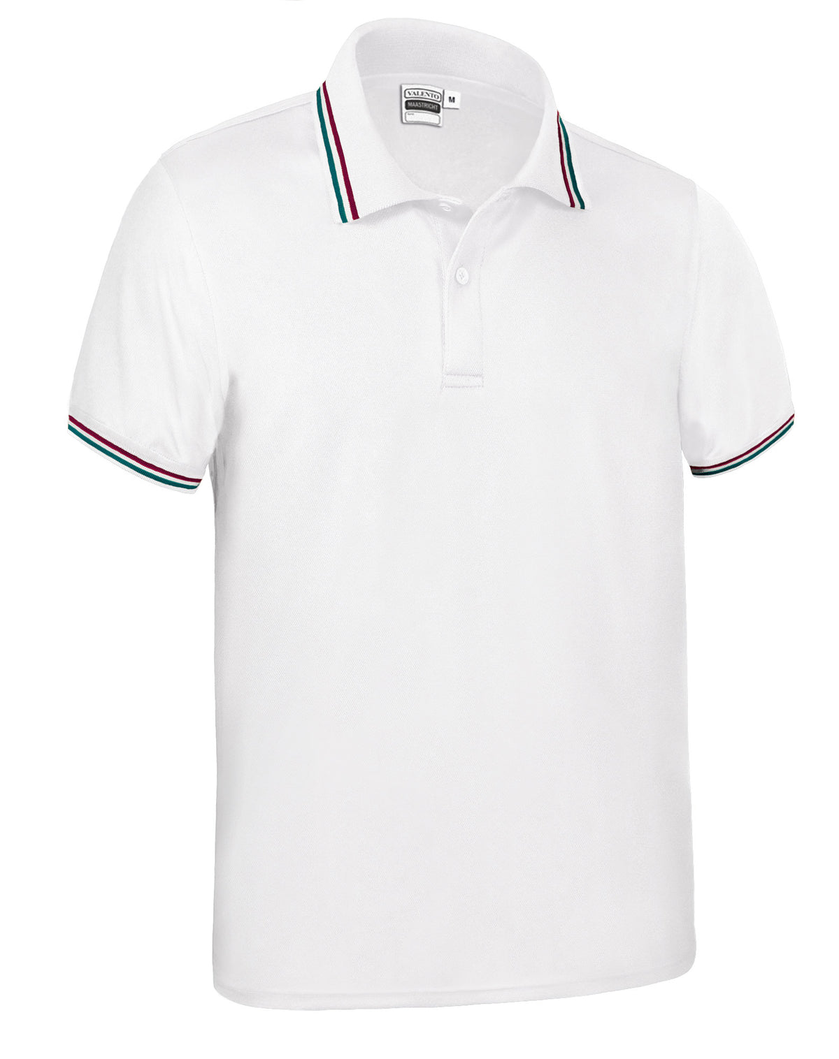 MAASTRICHT | Polo Desportivo com Bandeiras Contrastantes na Gola e Mangas 100% Poliéster | Personalizável | Várias Cores