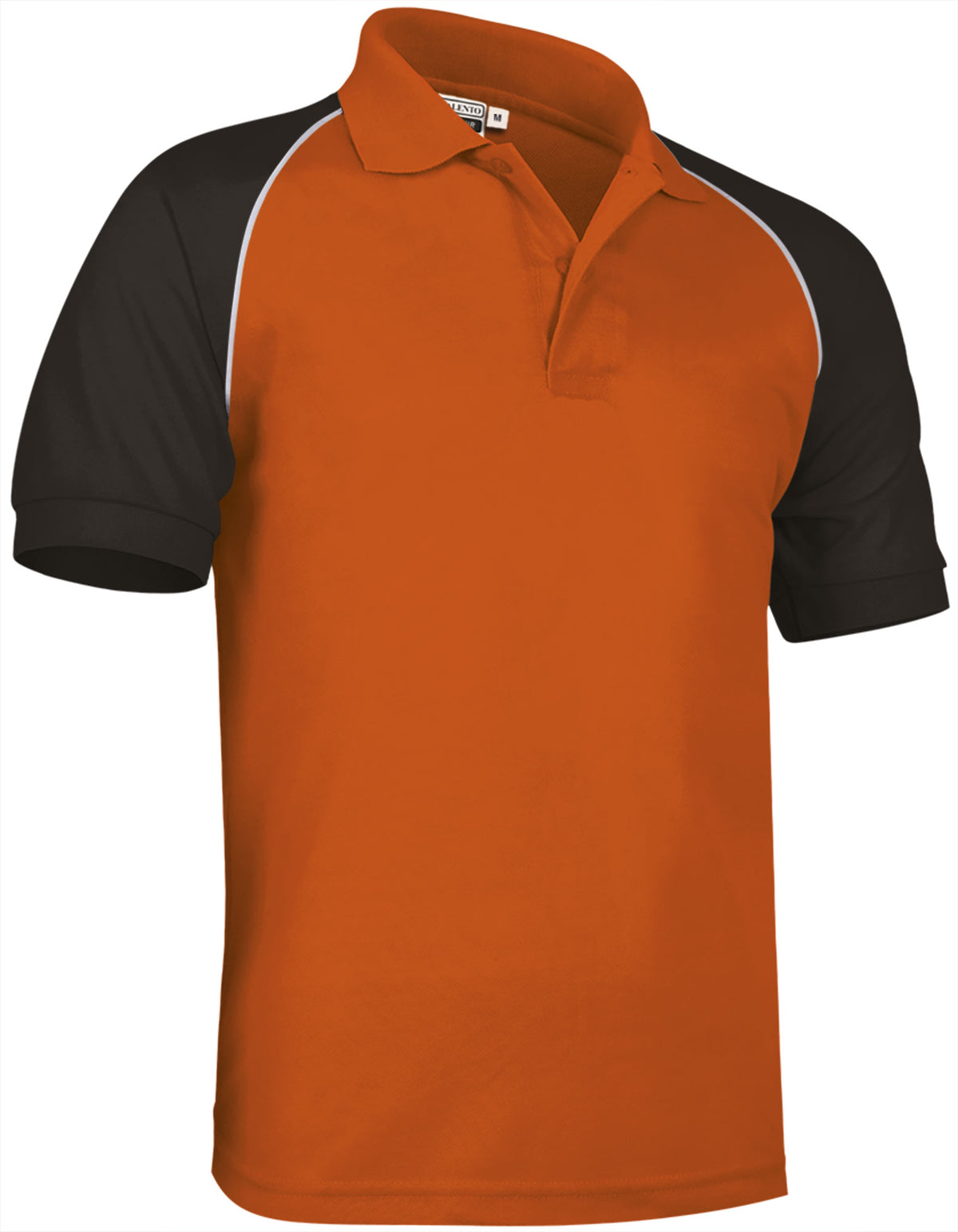 VENUR | Polo Tricolor Manga Raglan com Vivo 100% Algodão com Bolso | Personalizável | Várias Cores