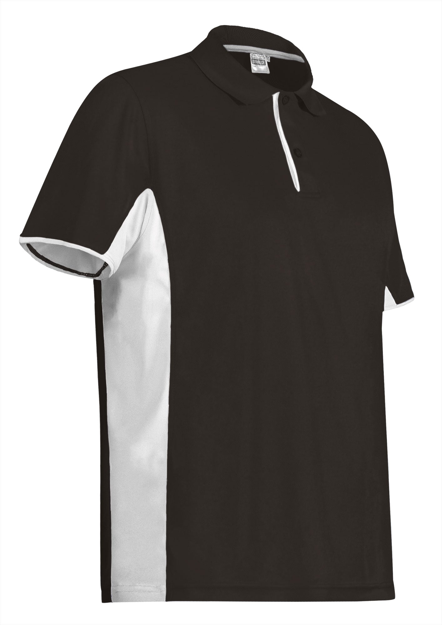 STRATEGY | Polo Desportivo Bicolor com Faixas Laterais Interiores 100% Poliéster | Personalizável | Várias Cores