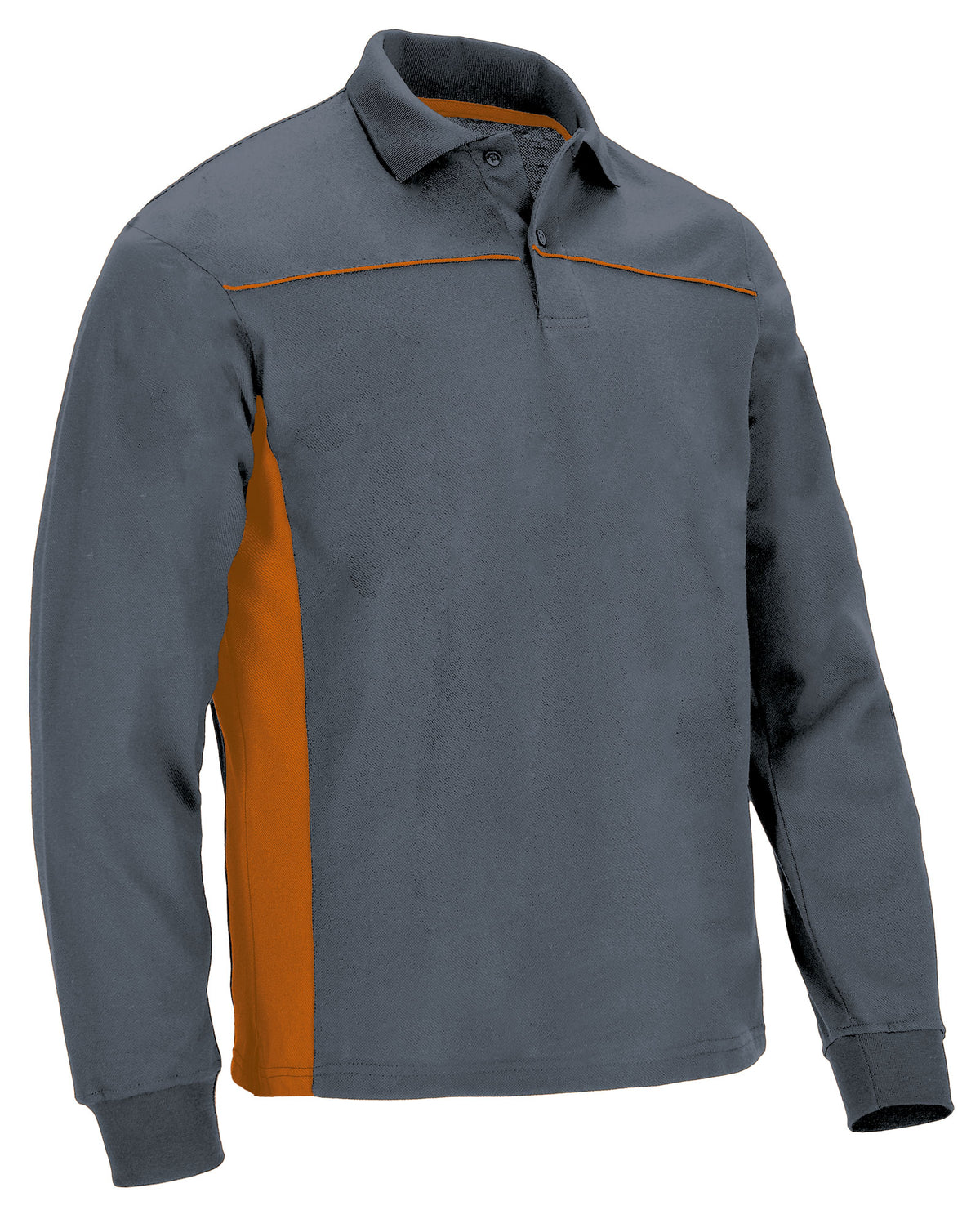 THUNDER | Polo Manga Comprida Bicolor Piqué Algodão-Poliéster | Personalizável | Várias Cores