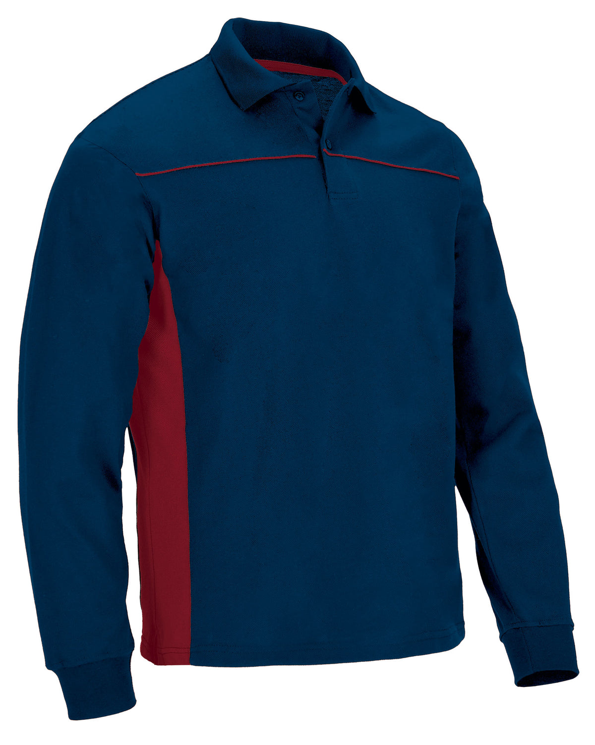 THUNDER | Polo Manga Comprida Bicolor Piqué Algodão-Poliéster | Personalizável | Várias Cores