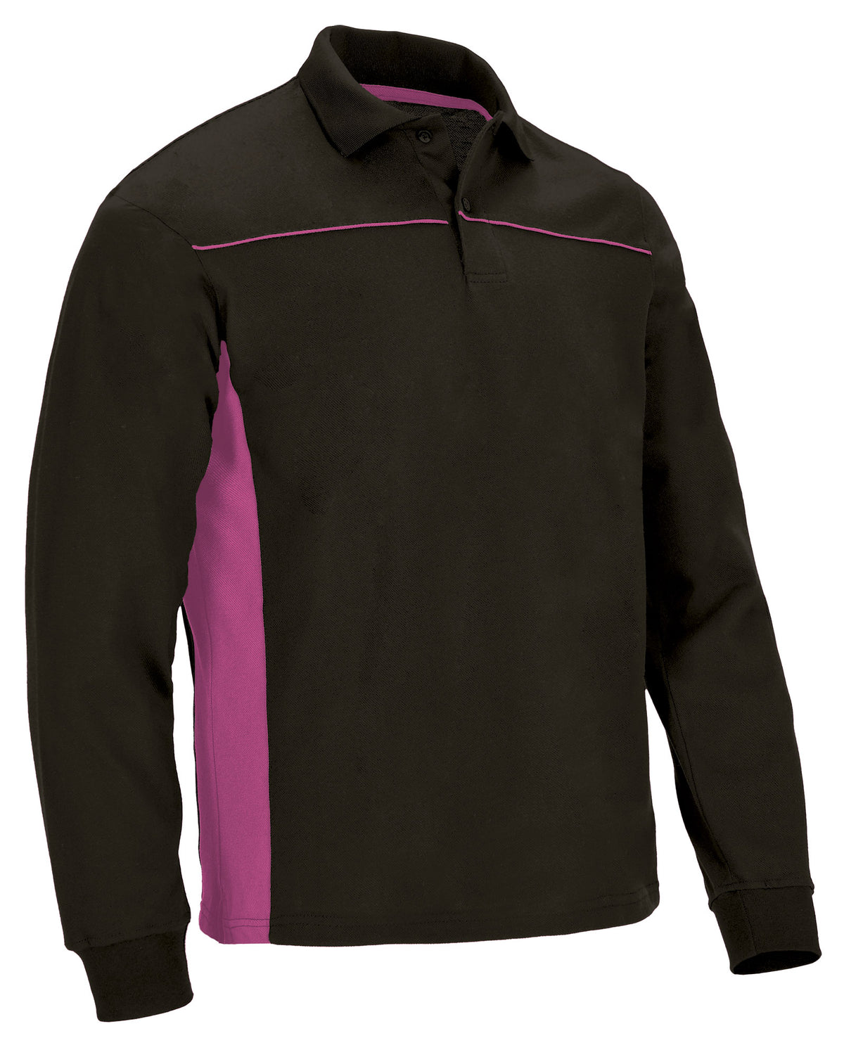THUNDER | Polo Manga Comprida Bicolor Piqué Algodão-Poliéster | Personalizável | Várias Cores