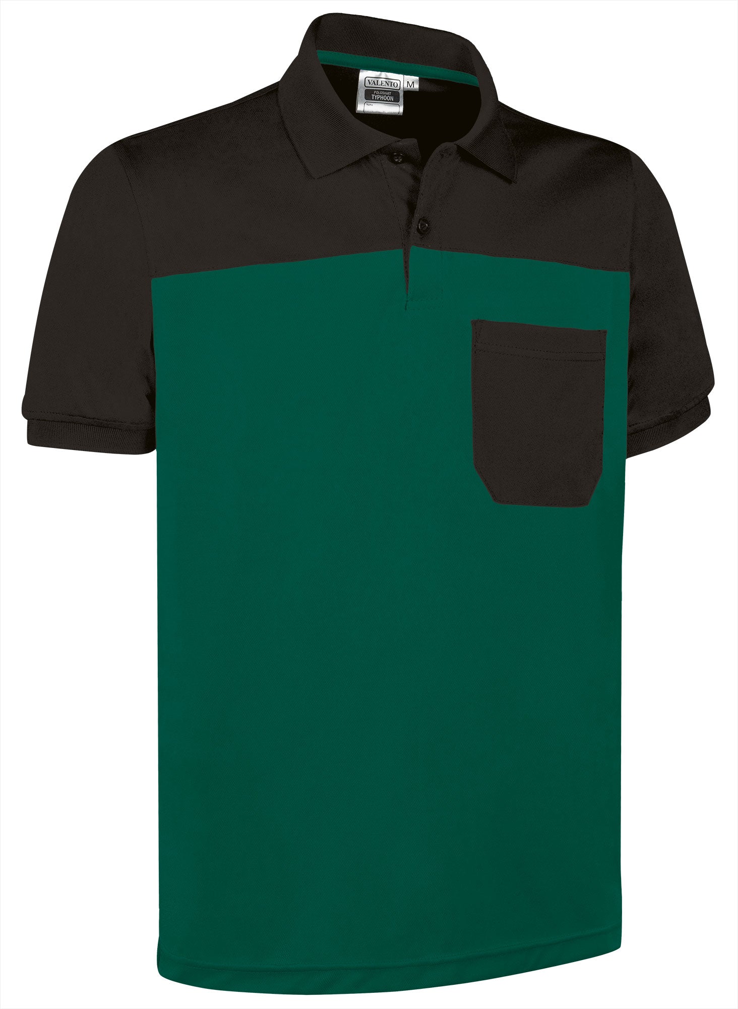 TYPHOON | Polo Desportivo Bicolor com Bolso no Peito 100% Poliéster | Personalizável | Várias Cores