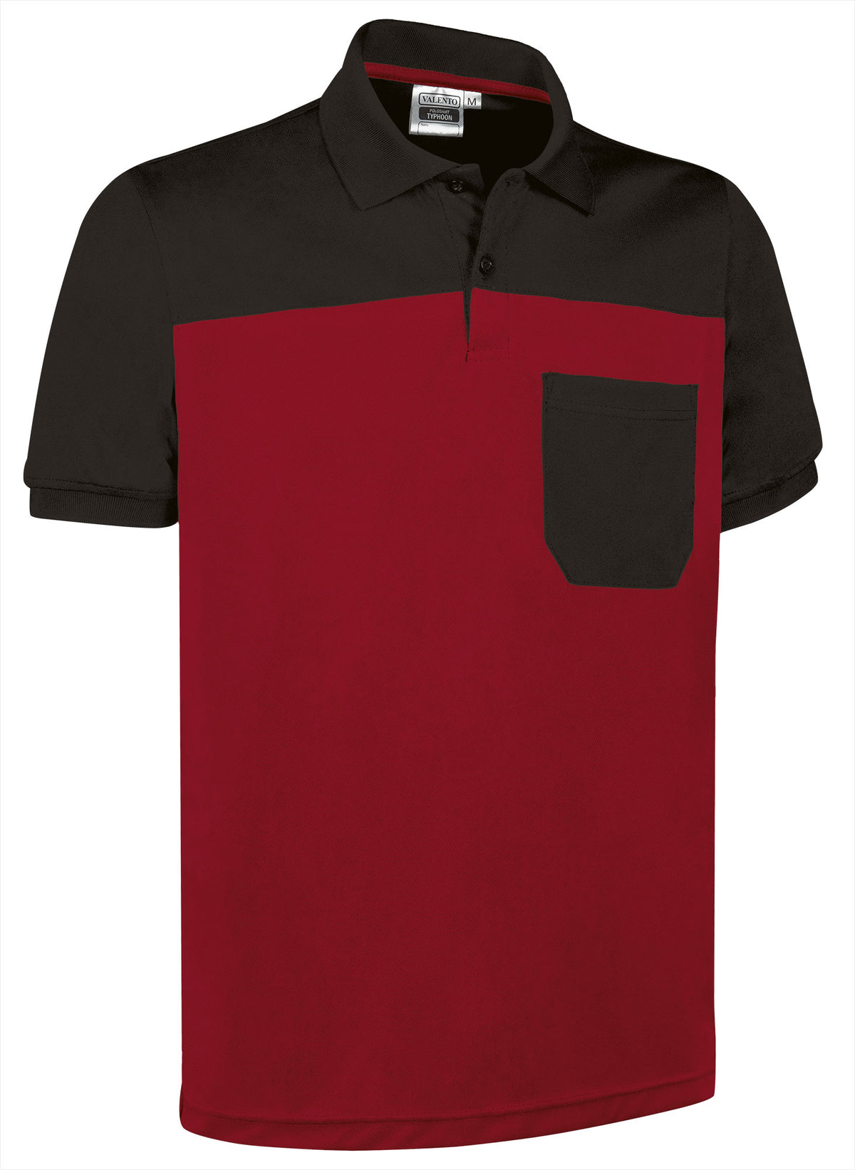 TYPHOON | Polo Desportivo Bicolor com Bolso no Peito 100% Poliéster | Personalizável | Várias Cores