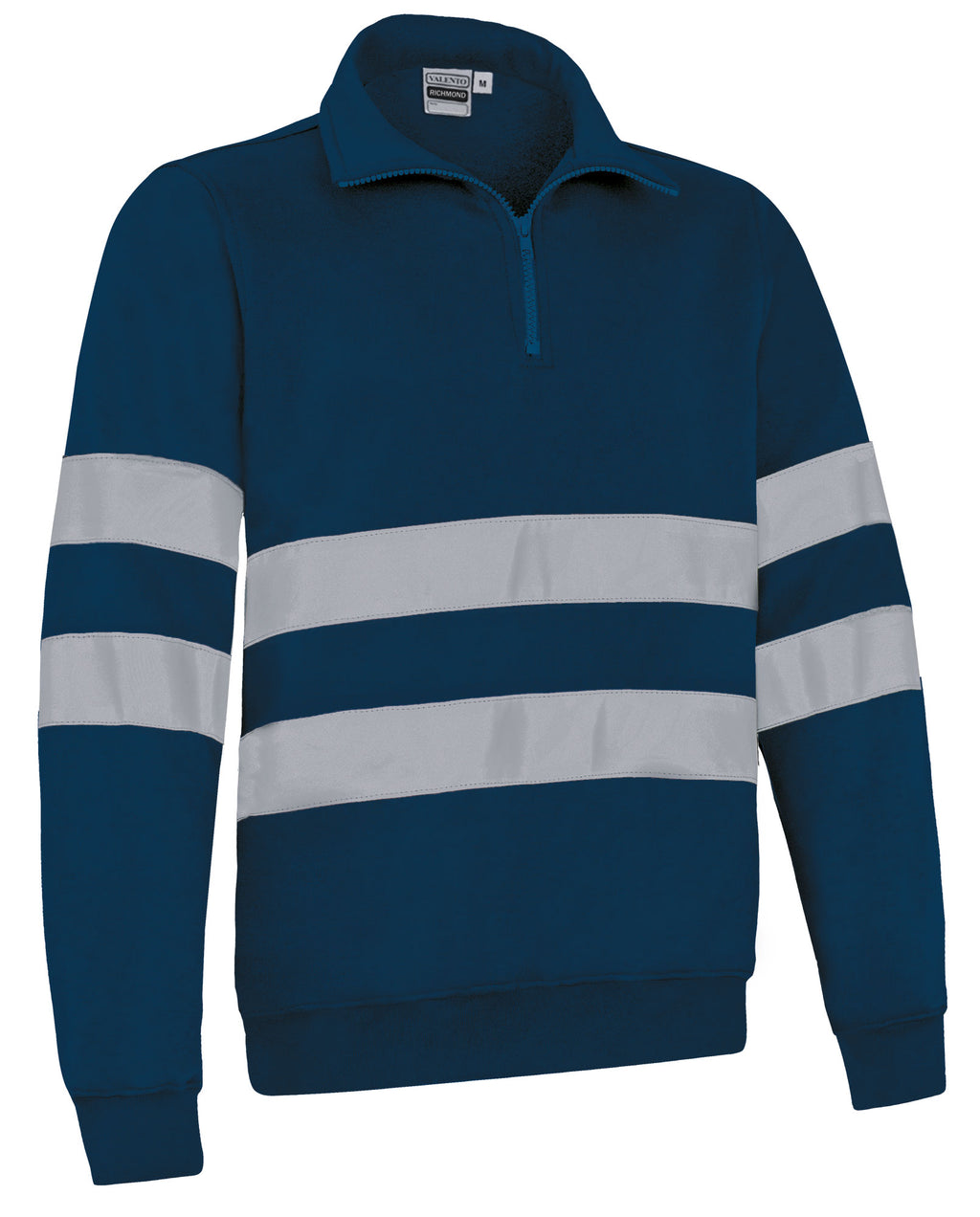 RICHMOND | Sweatshirt Visibilidade Aumentada com Meio Fecho Certificada EN 17353 | Personalizável | Várias Cores